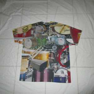 Drum print T shirt
